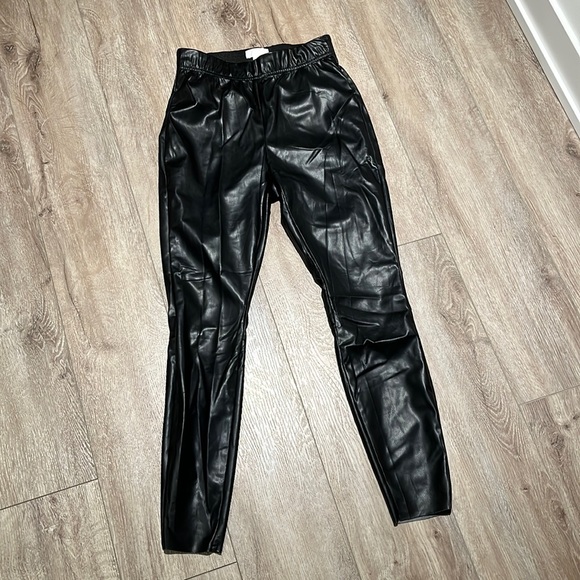 Ladies Faux Leather Pants - Picture 1 of 4